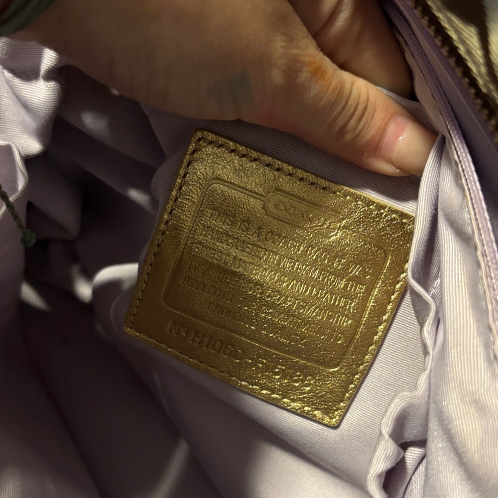 Coach Brown and Gold Signature Baby Bag - Picture 4 of 4